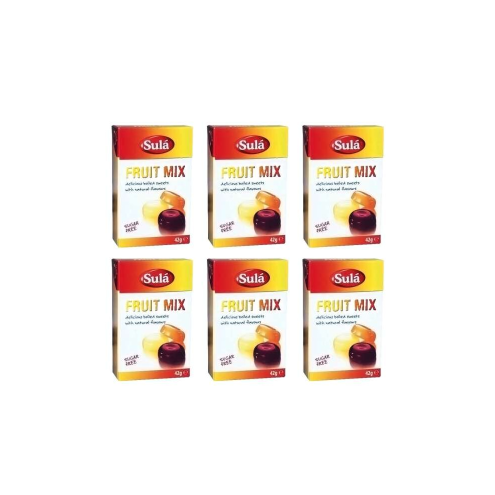 Sula Sugar Free Mixed Fruit 42 g (Pack of 6)