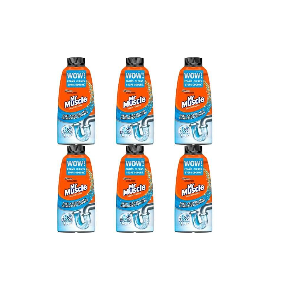 Mr Muscle Drain Foamer Odour Eliminator 500ml (Pack of 6)