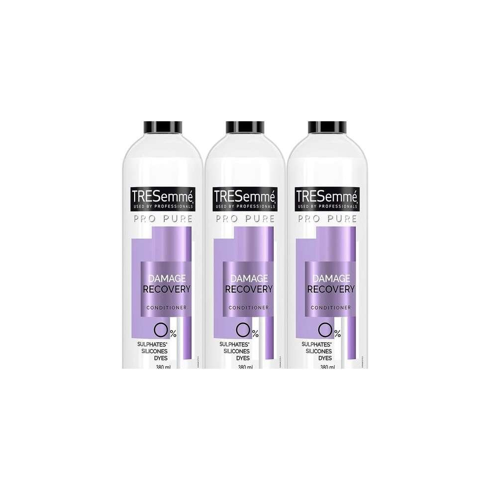 TRESemmÃ¯Â¿Â½ Pro Pure Damage Recovery Conditioner sulphate, dye, silicone free for damaged hair 380 ml (Pack of 3)