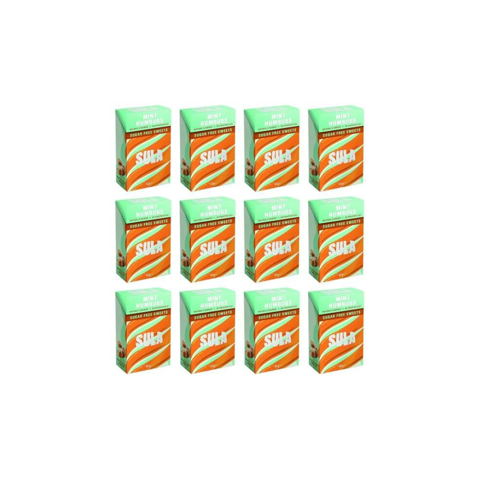 Sula Mint Humbug 42G - Sugar-Free Mint Candy