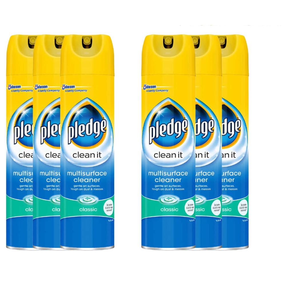 Pledge Multi Surface Classic Cleaner - 250ml (Pack of 6)