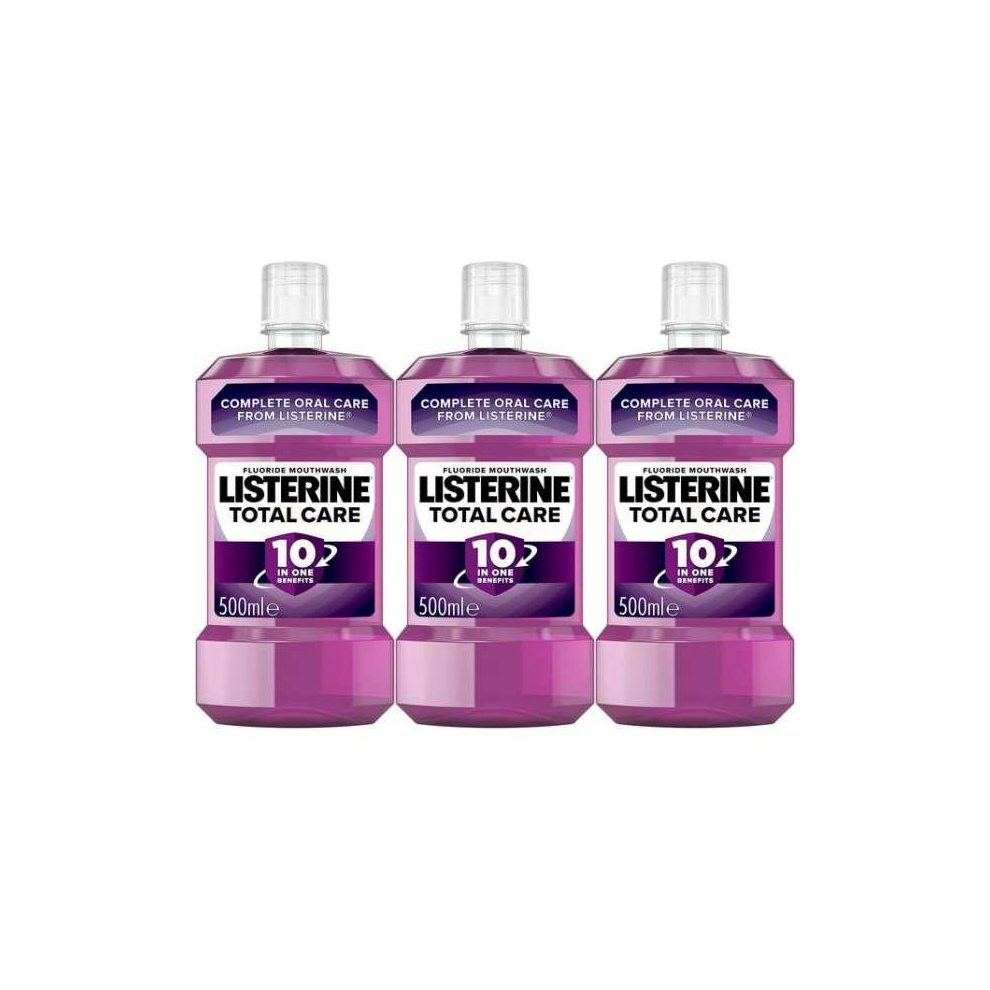 Listerine Total Care Mouthwash x 500ml (Pack of 3)