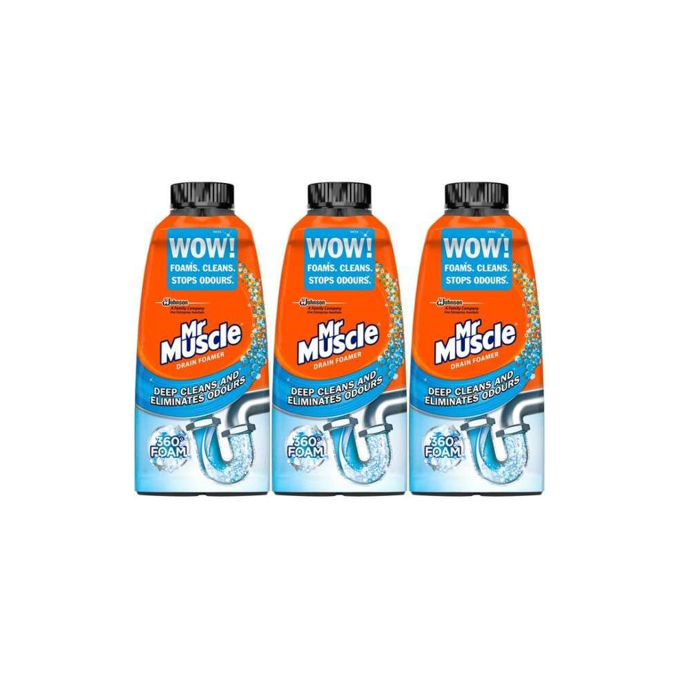 Mr Muscle Drain Foamer Odour Eliminator 500ml (Pack of 3)