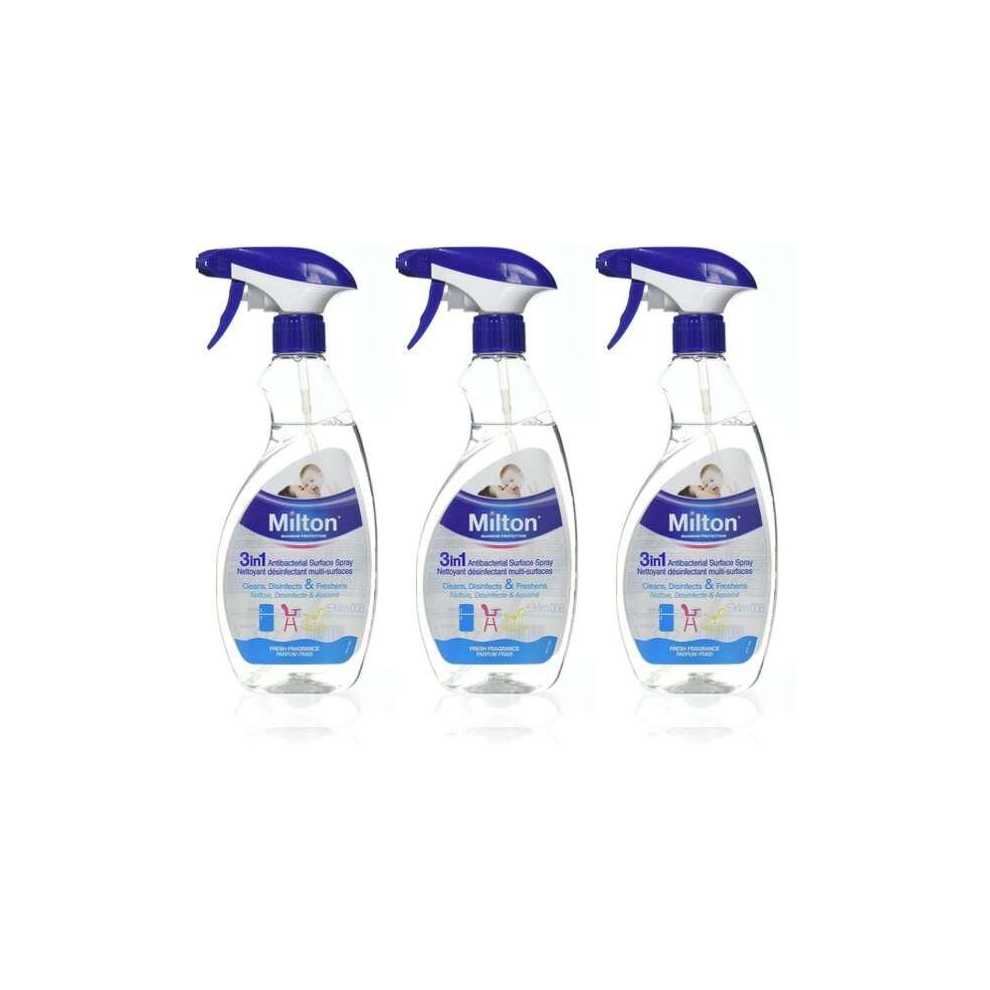 Milton Antibacterial Surface Spray (500Ml) (Pack Of 3) 500Ml
