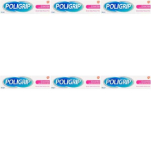 Poligrip Flavour Free Denture Fixative Cream Essential 40g Pack of 6 - Secure Hold