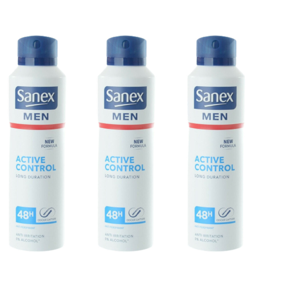 Sanex Deo 200Ml Men Active Control (New Pack) (Pack of 3)