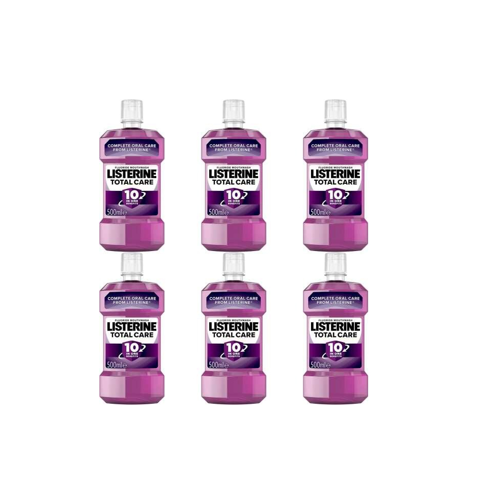 Listerine Total Care Mouthwash x 500ml (Pack of 6)