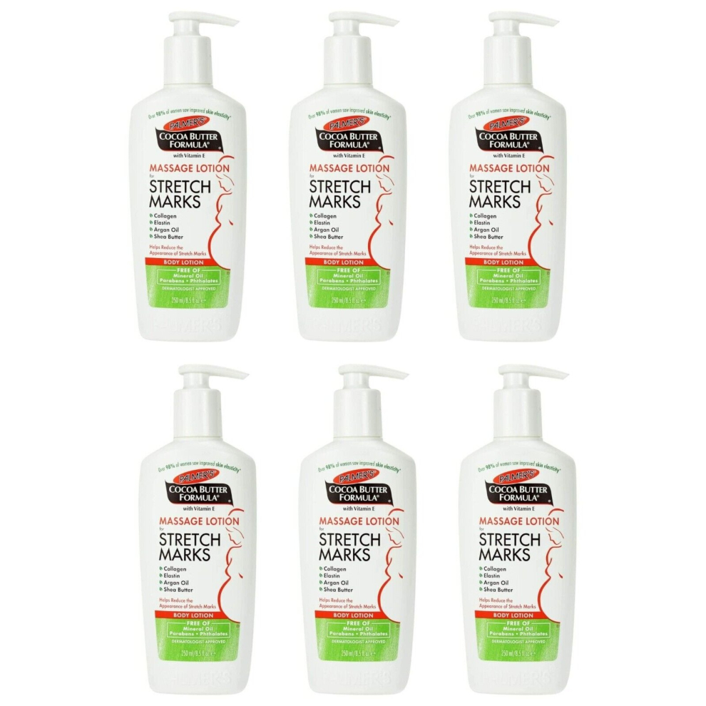 PalmerS Cocoa Butter Massage Lotion For Stretch Marks 250ml (Pack of 6)