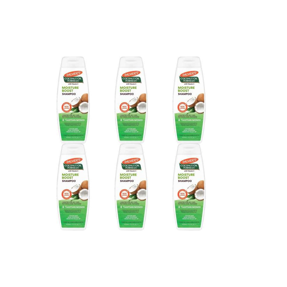 Palmers Coconut Oil Formula Moisture Boost Shampoo 400ml (Pack of 6)