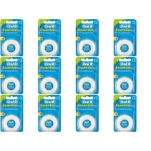 Oral-B Essential Waxed Mint Floss, 50 m(5029) (Pack of 12)
