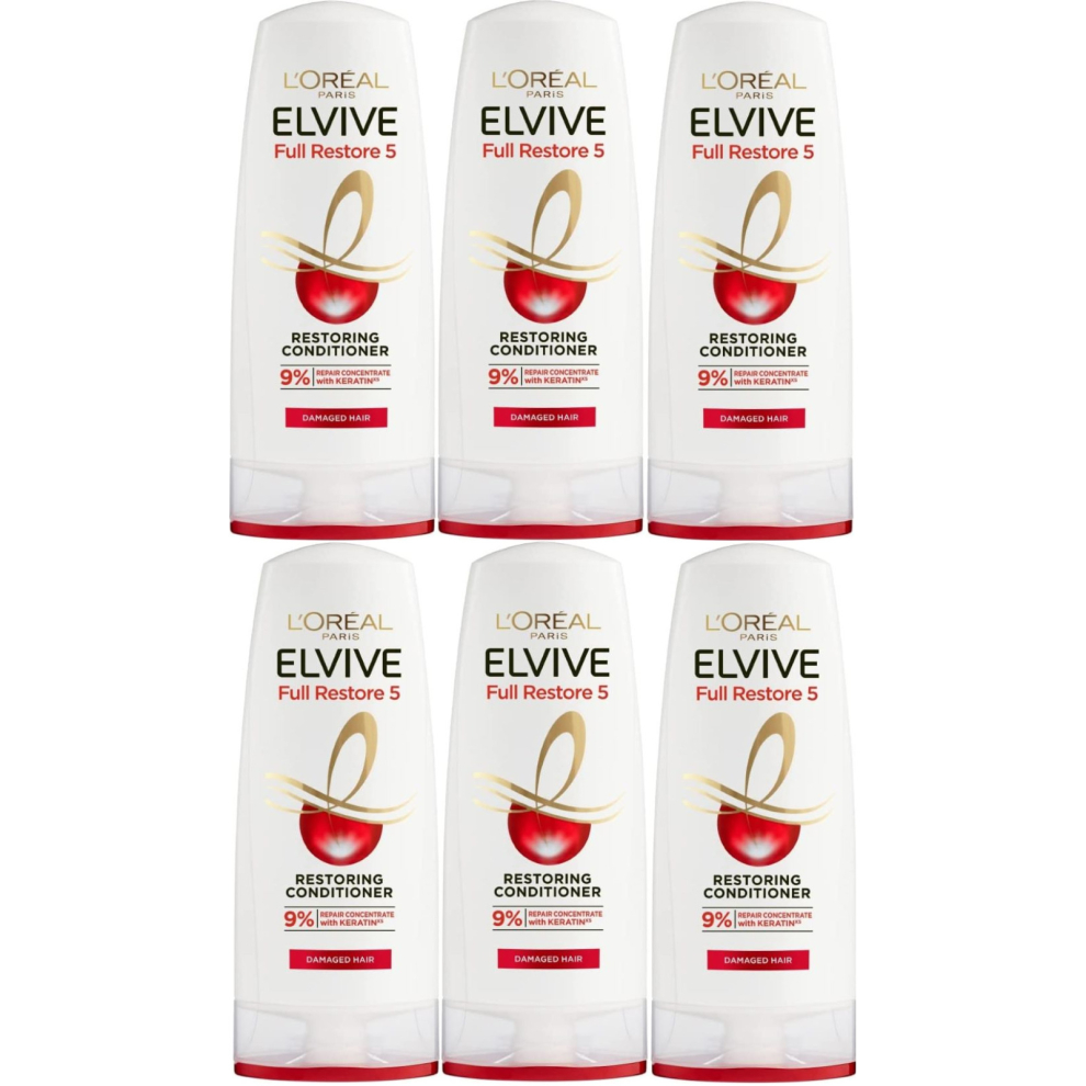 LOreal Elvive Full Restore 5 Restoring Conditioner 300ml (Pack of 6)