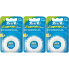 Oral-B Essential Waxed Mint Floss, 50 m(5029) (Pack of 3)