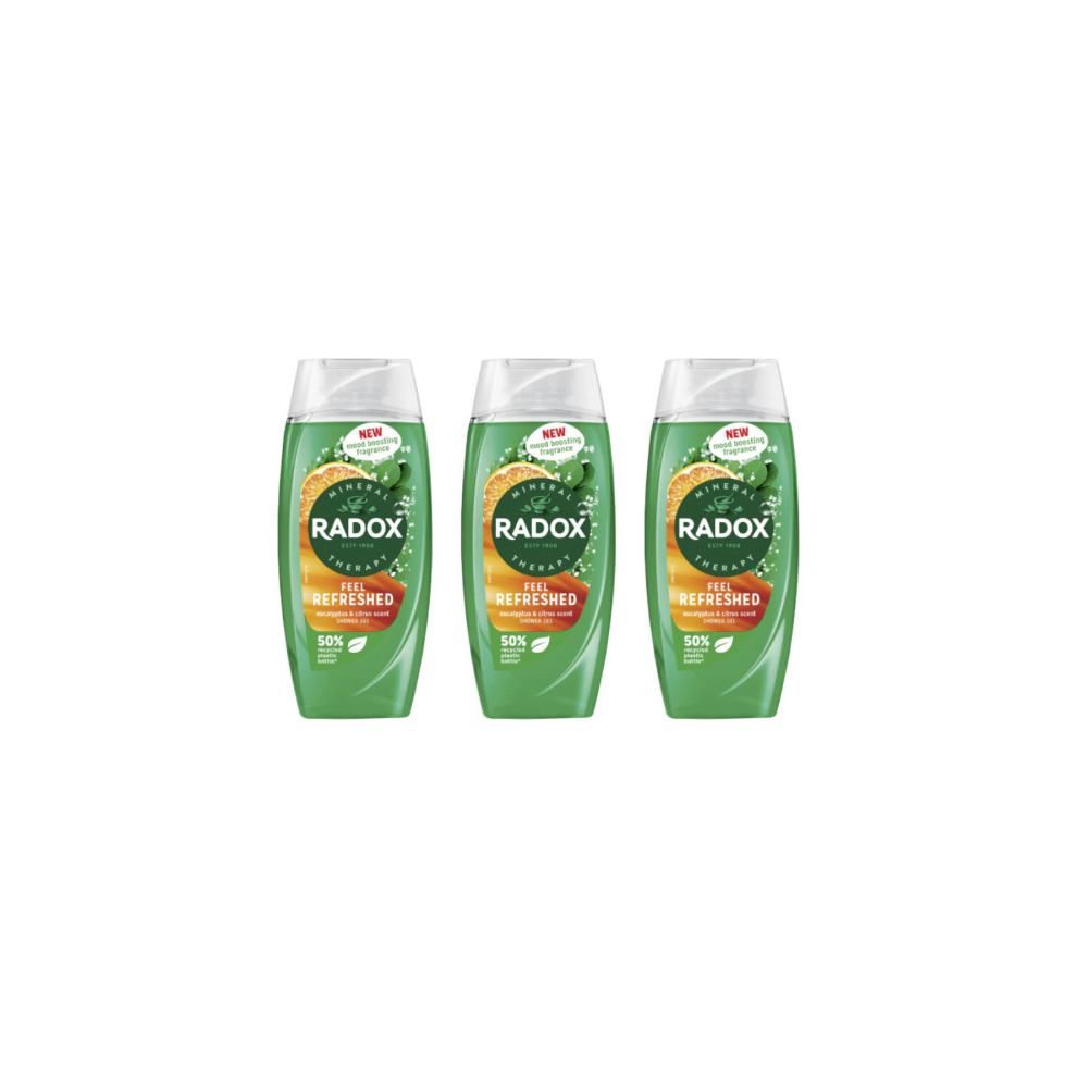 Radox Feel Refreshed 2in1 Shower Gel, 225ml (Pack of 3)