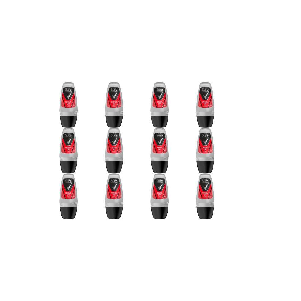 Sure Men Original Roll-On Anti-Perspirant Deodorant 50Ml (Pack Of 12)