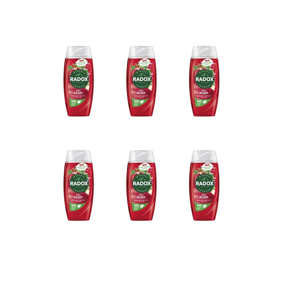 Radox Feel Ready Shower Gel 225ml (Pack of 6)