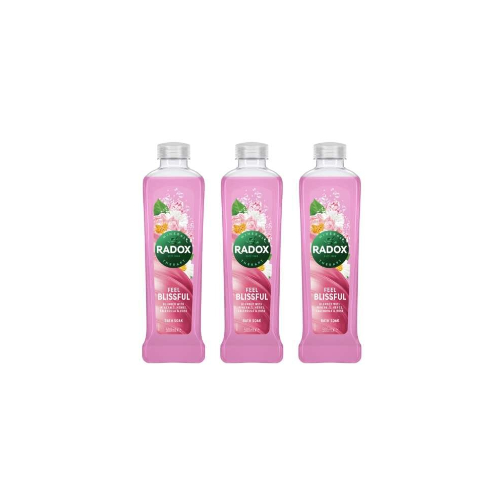 RADOX HERBAL BATH FEEL BLISSFUL 500ML (Pack of 3)