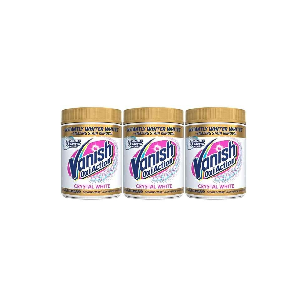 Vanish Fabric Stain Remover Gold Oxi Action Powder Crystal Whites470g(2505) (Pack of 3)