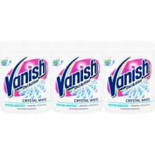 Vanish Fabric Stain Remover, Oxi Action Powder Crystal Whites, 1 kg(white tub) (Pack of 3)