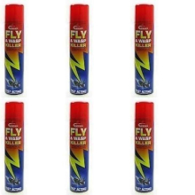 Sanmex Spray Fly and Wasp Killer 300ml (Pack of 6)