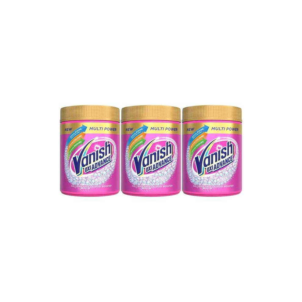 Vanish Oxi Action Powder Fabric Stain Remover Brighten Colour 470g(9895) (Pack of 3)