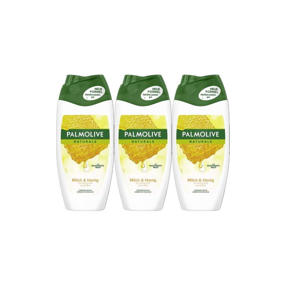 Palmolive Naturals Milk and Honey Shower Gel Cream, 250 ml (Pack of 3)