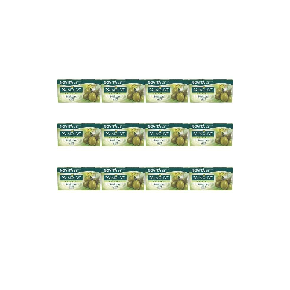 Palmolive Naturals Moisture Care Bar Soap with Olive (3x90g) (Pack of 12)