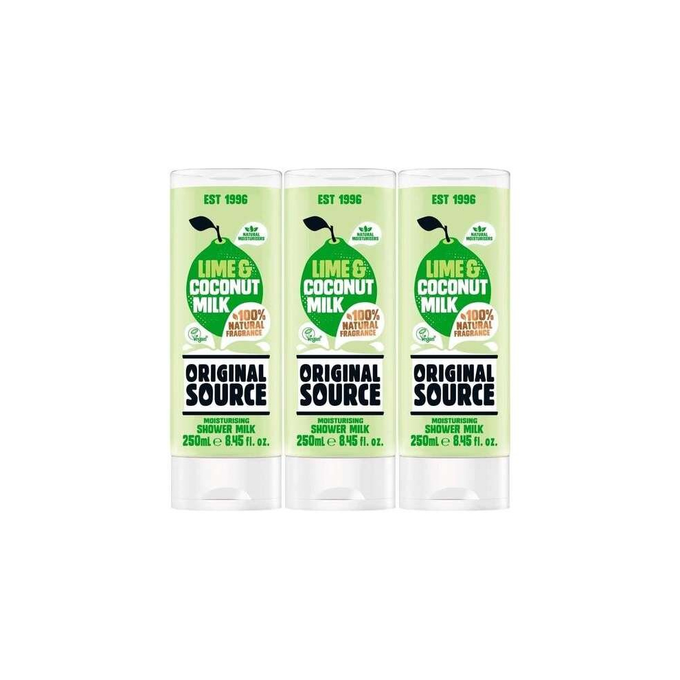 Original Source Lime and Coconut Shower Gel, 250 ml (Pack of 3)