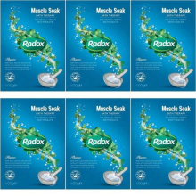Radox Muscle Soak Bath Salts 400g (Pack of 6)