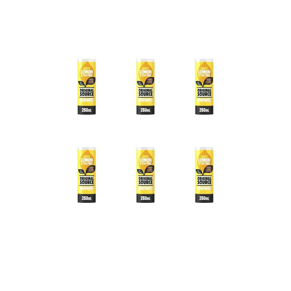 Original Source Lemon & Tea Tree Shower Gel 250ml (Pack of 6)