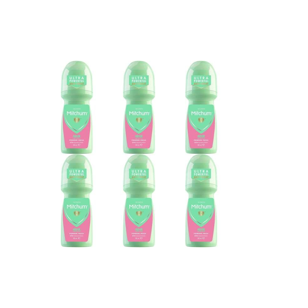 Mitchum Powder Fresh Roll-On 100 ml (Pack of 6)