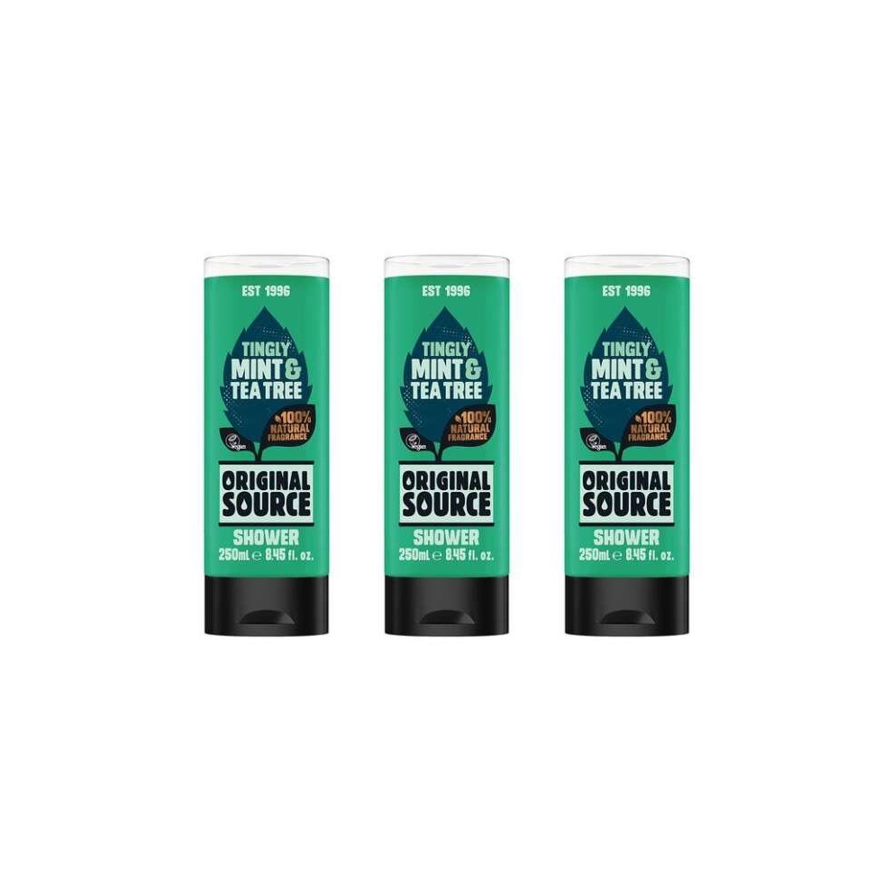 Original Source Mint and Tea Tree Shower 250 ml (Pack of 3)