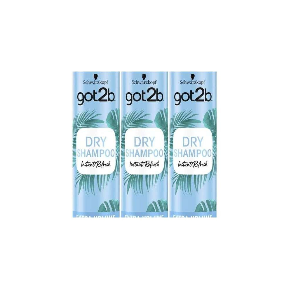 Schwarzkopf got2b Fresh It Up Dry Shampoo - Extra Volume 200ml (Pack of 3)