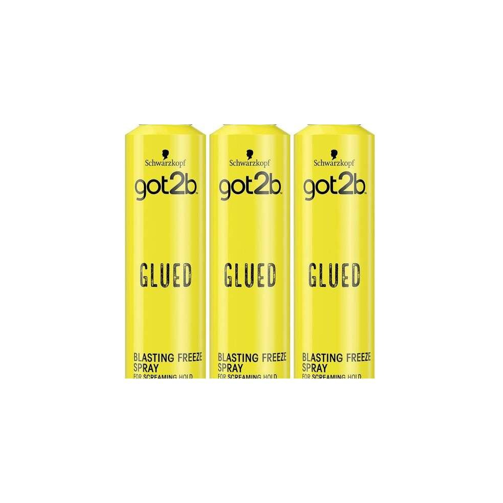 Schwarzkopf GOT2B Blasting Freeze Spray 300 ml (S8) (Pack of 3)