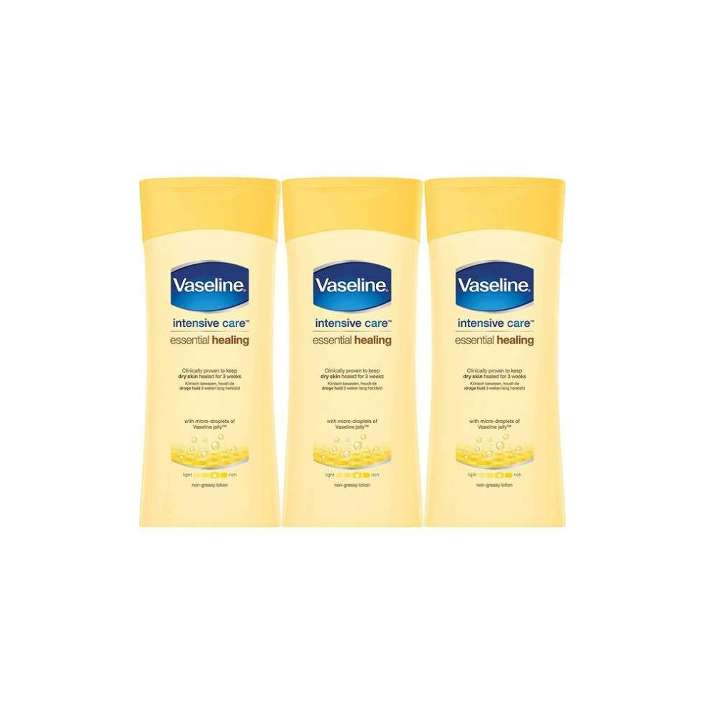 VASELINE CARE ESSENTIAL HEALING BODY LOTION 200ML (Pack of 3)