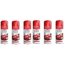 Rapide Auto Extreme All Purpose Spray Paint Can Red Gloss Finish 250ml 1907 (Pack of 6)