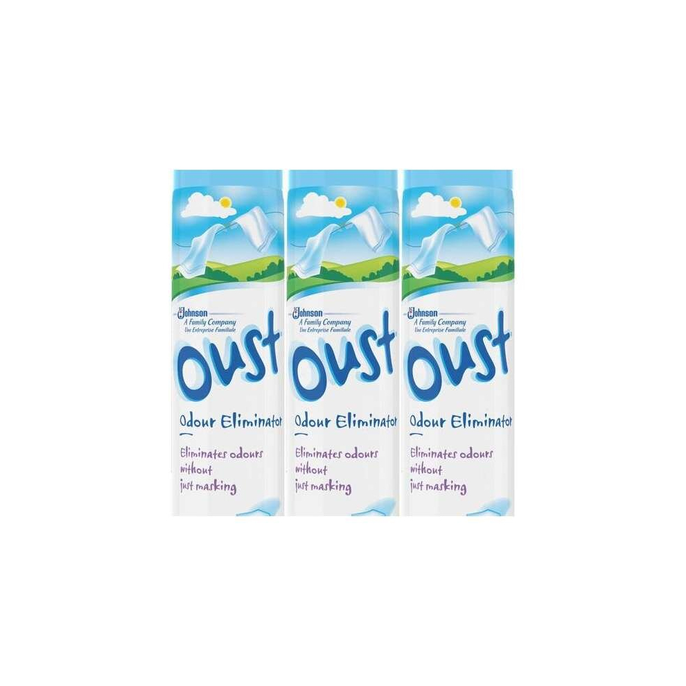 Oust Odour Eliminator Clean Scent, 300 ML (Pack of 3)