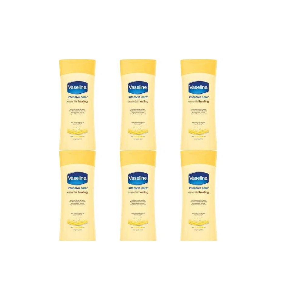 VASELINE CARE ESSENTIAL HEALING BODY LOTION 200ML (Pack of 6)