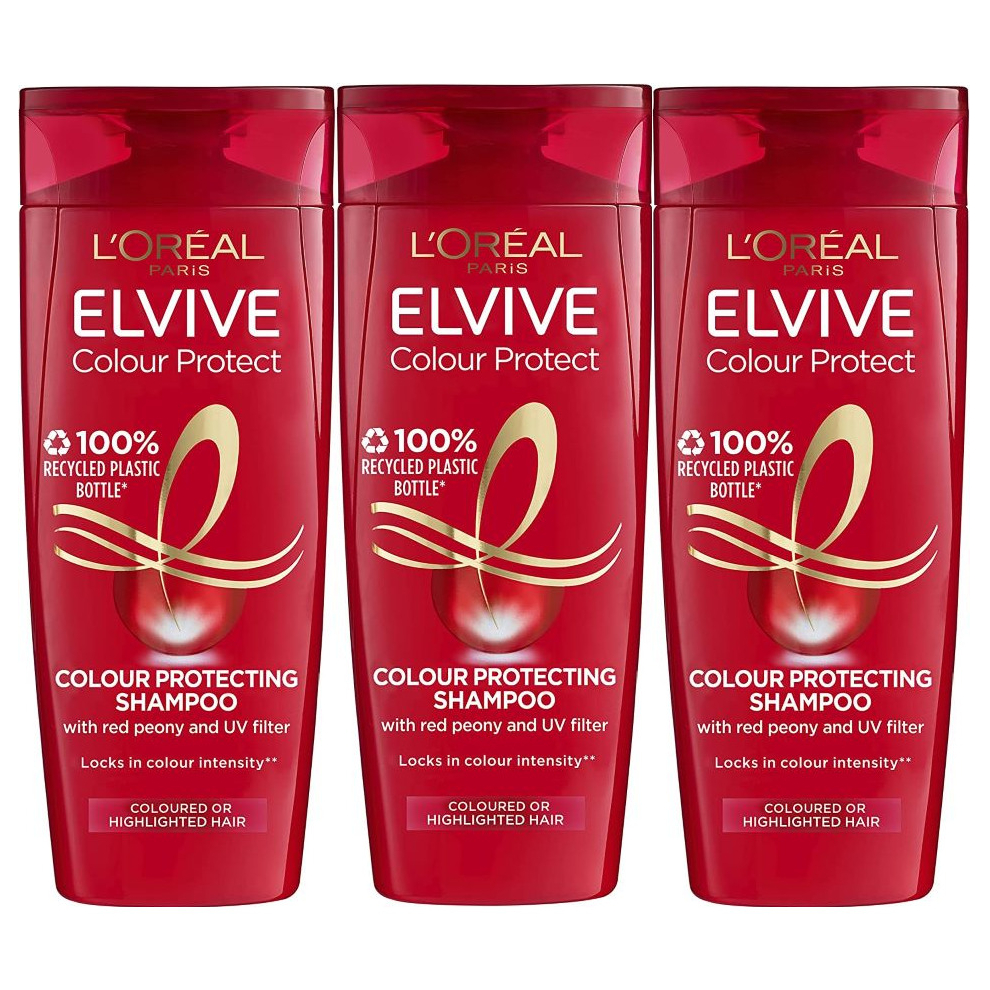 LOreal Paris Elvive Colour Protect Shampoo 250ml (Pack of 3)