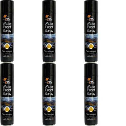 Out & about waterproof spray fabric protector 300ml (Pack of 6)