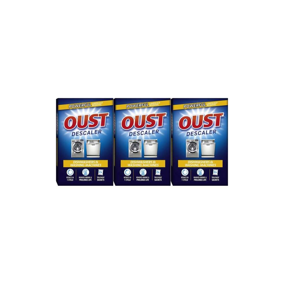 Oust Dishwasher & Washing Machine Descaler (2 Sachets) (Pack of 3)