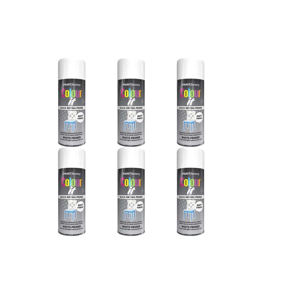 Paint Factory All Purpose White Undercoat 400ML     1734PR (Pack of 6)