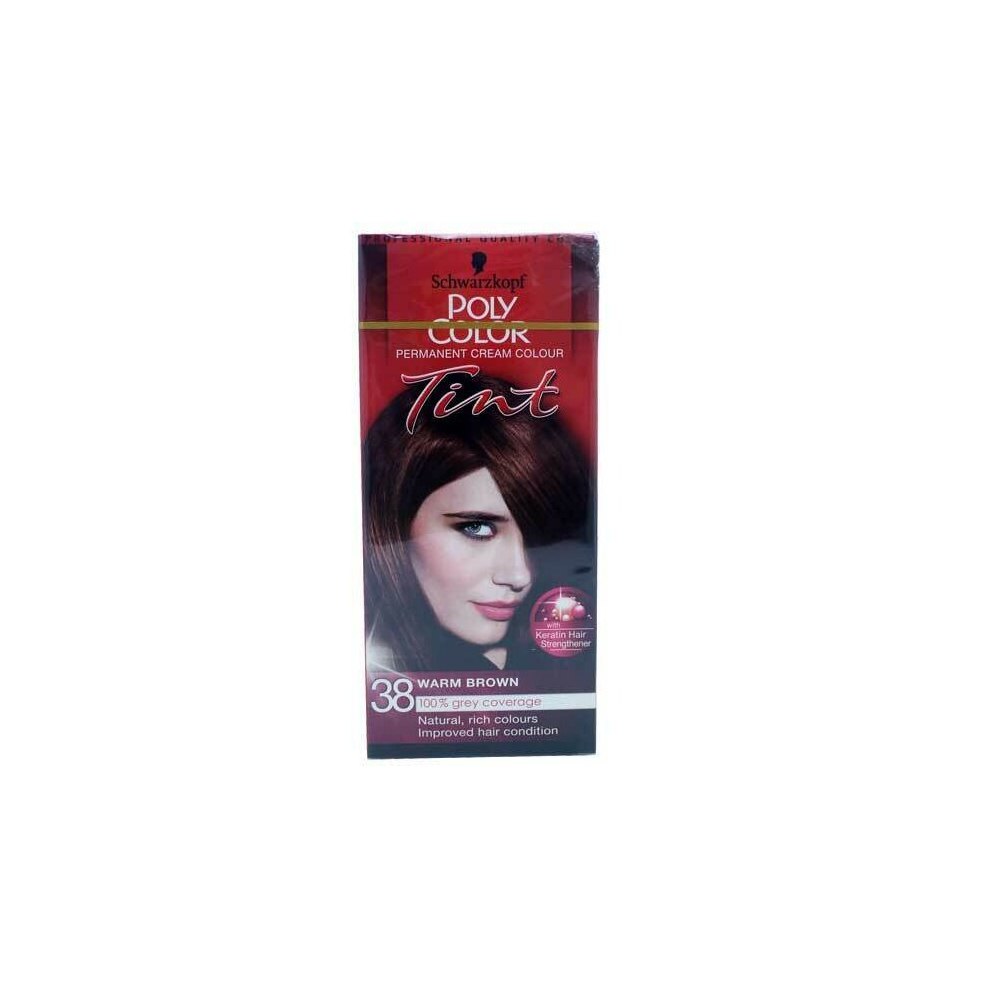 Schwarzkopf Poly Color 38 Warm Brown Hair Colourant