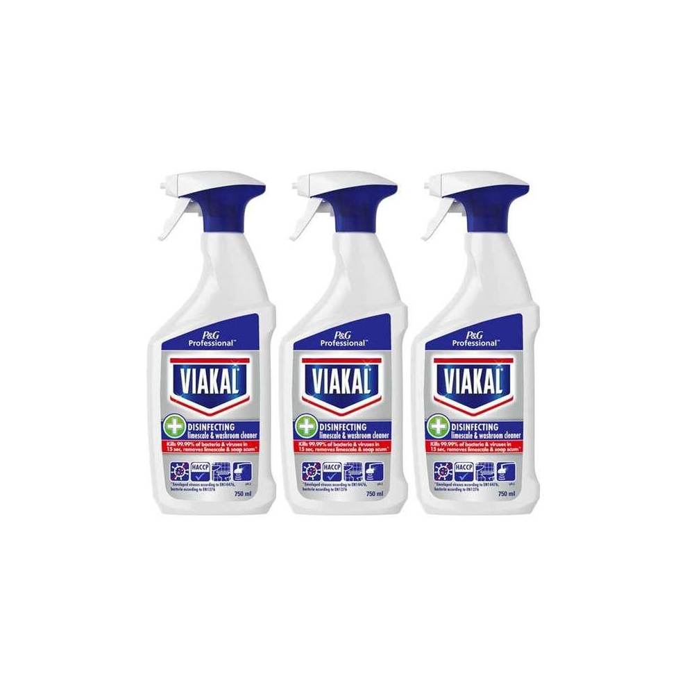 Viakal Professional Limescale Remover Spray 750ml (Pack of 3)