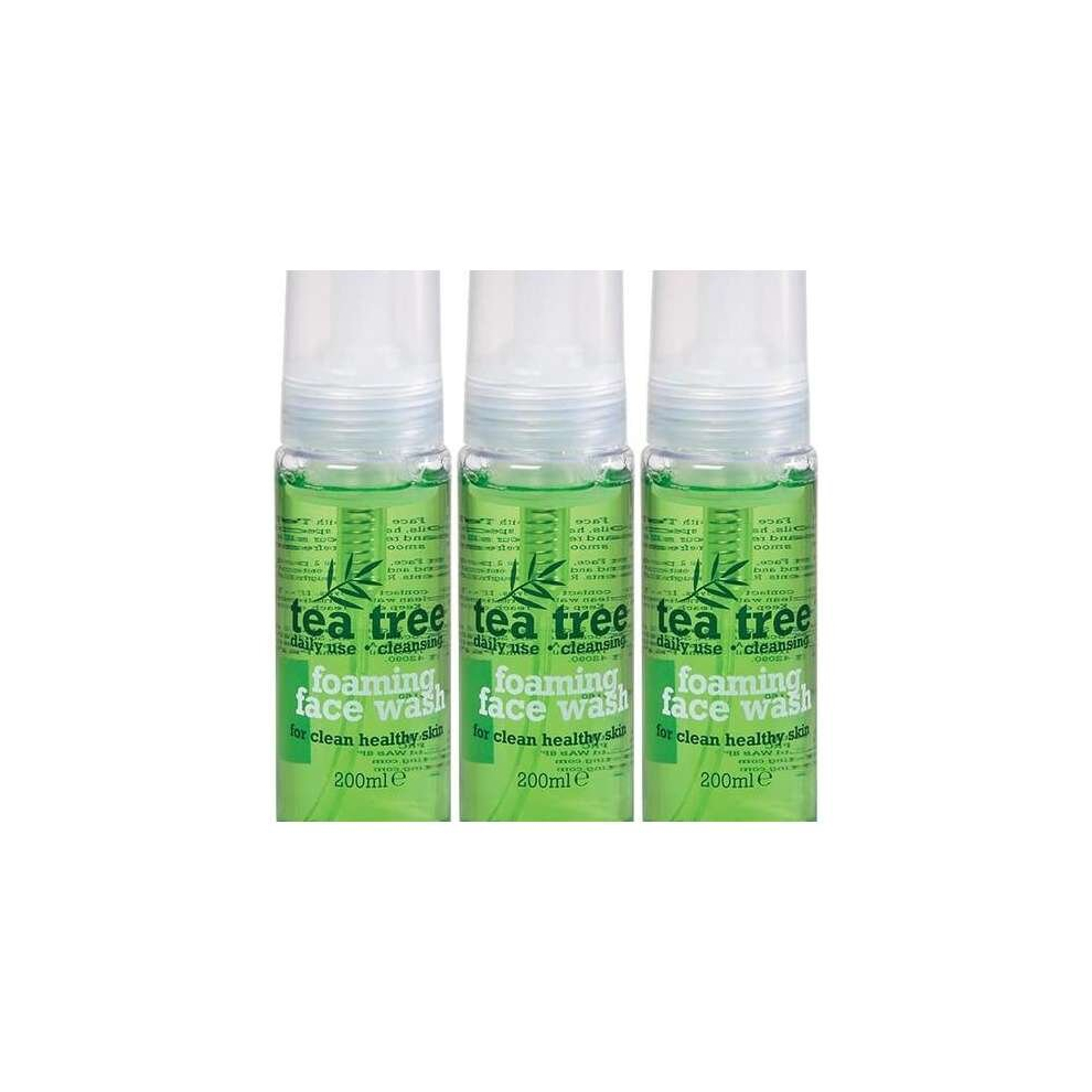 TEA TREE FOAMING FACE WASH 200ml FOR HEALTHY CLEAN SKIN - DAILY USE (Pack of 3)