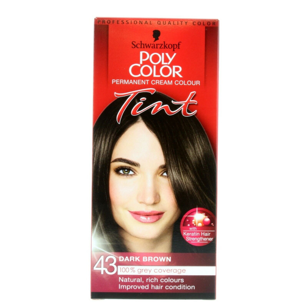 Schwarzkopf Poly Color 43 Dark Brown Hair Colourant