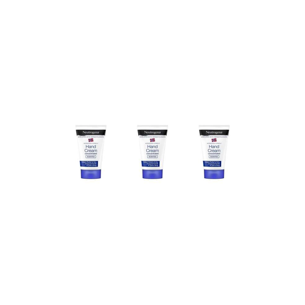 Neutrogena Concentrated  SCENTED Hand Cream, 50 ml (Pack of 3)