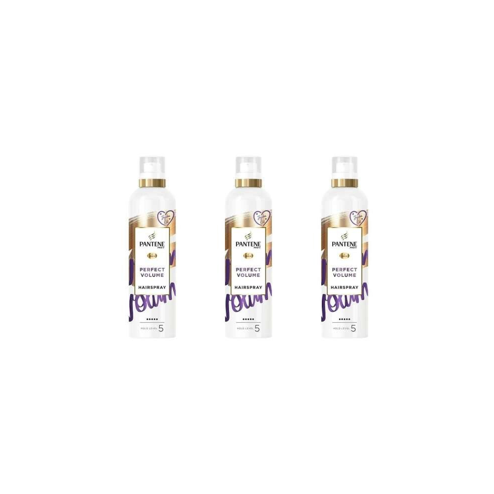 Pantene Pro-v Styling Perfect Volume Hairspray Hold Level 5, 250ML (Pack of 3)