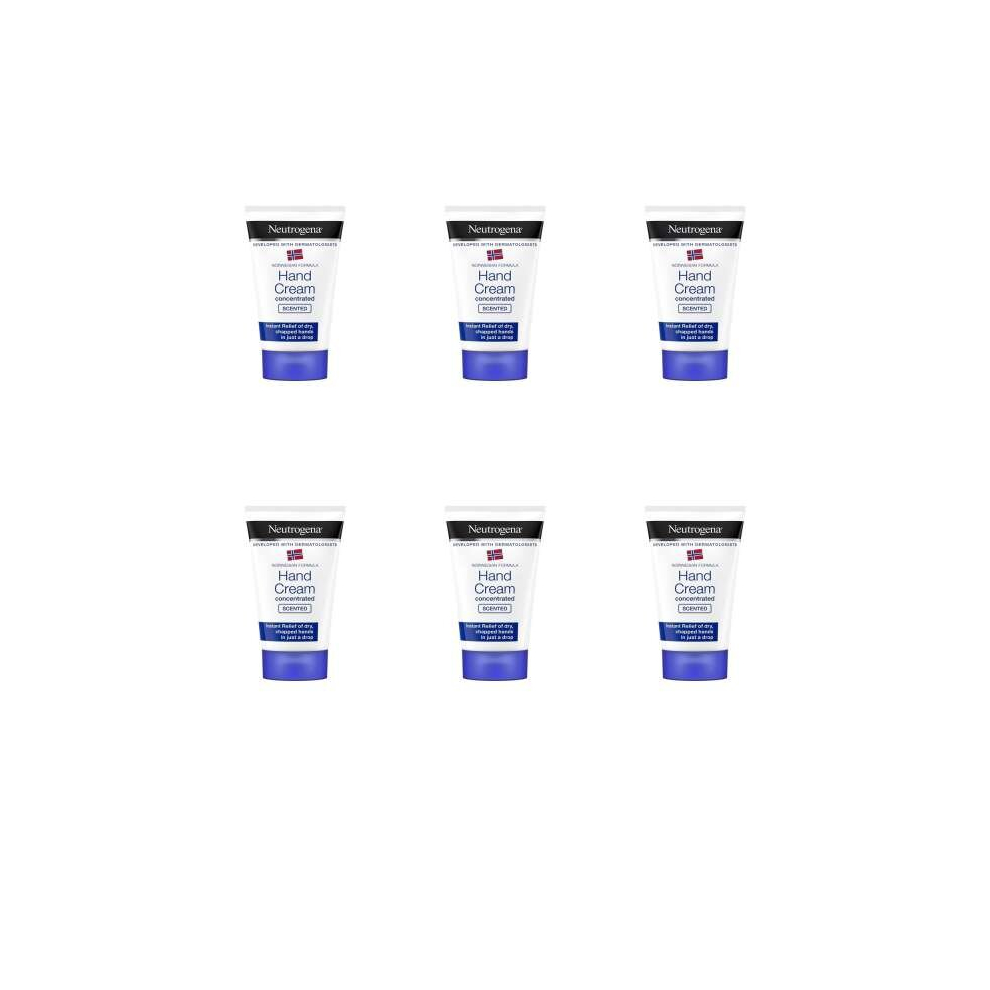 Neutrogena Concentrated  SCENTED Hand Cream, 50 ml (Pack of 6)