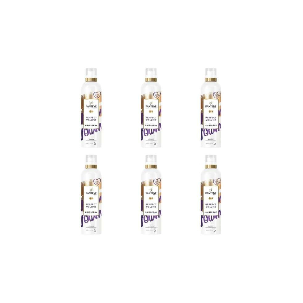Pantene Pro-v Styling Perfect Volume Hairspray Hold Level 5, 250ML (Pack of 6)