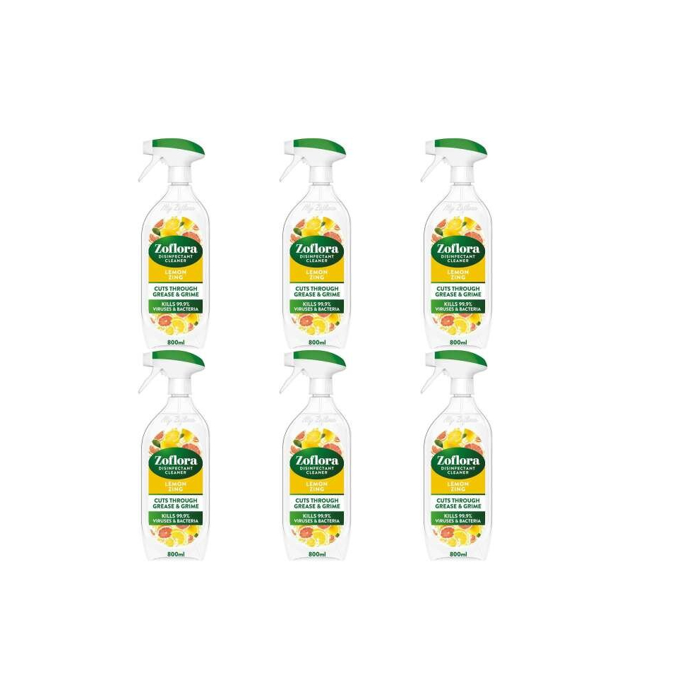 Zoflora Lemon Spray 800ml (Pack of 6)